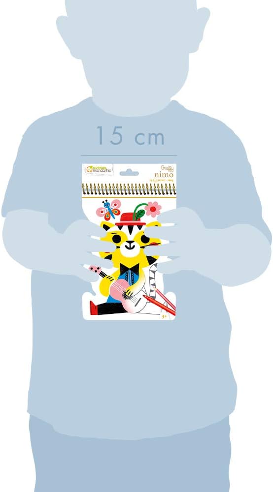 חוברת צביעה גראפי נימו - חתלתול שובב Avenue Mandarine - דוארט | DoArt