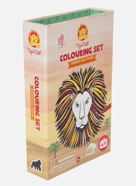 סט צביעה - חיות אול סטארס Tiger Tribe - דוארט | DoArt