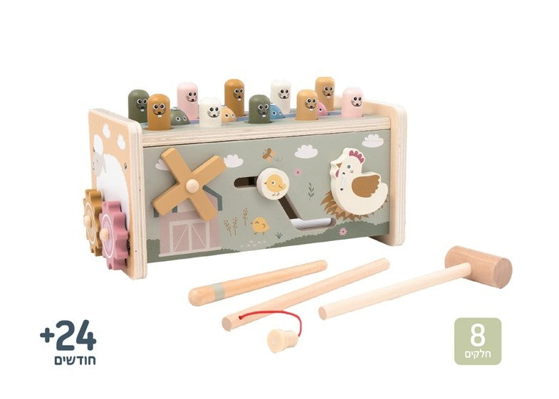 ספסל פעילות מעץ Shin Shin