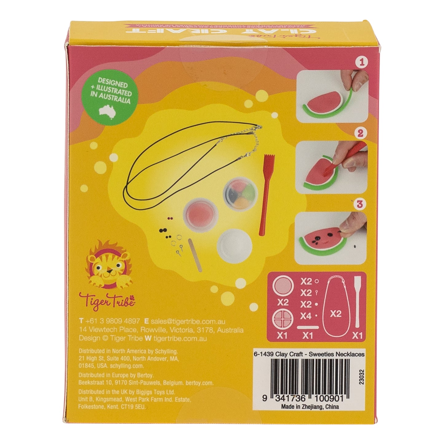 ערכת מיני קליי שרשאות ממתקים Tiger Tribe