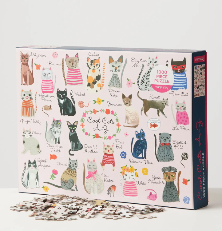פאזל 1000 חלקים - חתולים מגניבים MUDPUPPY - דוארט | DoArt