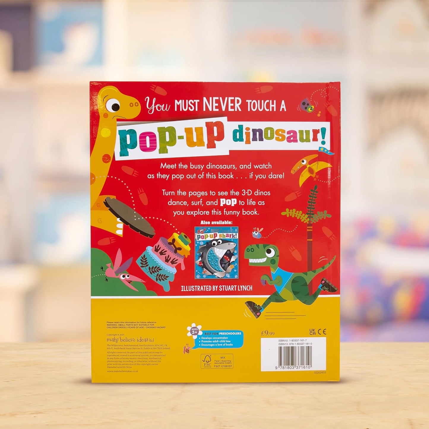 ספר פופ אפ דינוזאור קופץ - Make Believe Ideas - דוארט | DoArt
