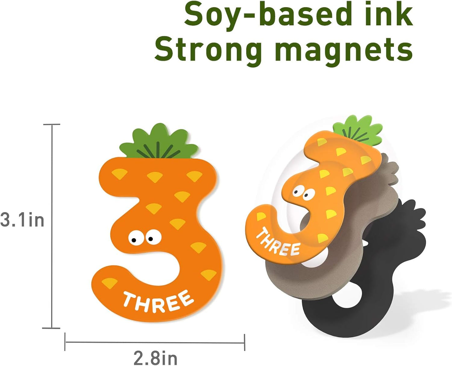 מגנטים לילדים - מספרים MIDEER - דוארט | DoArt