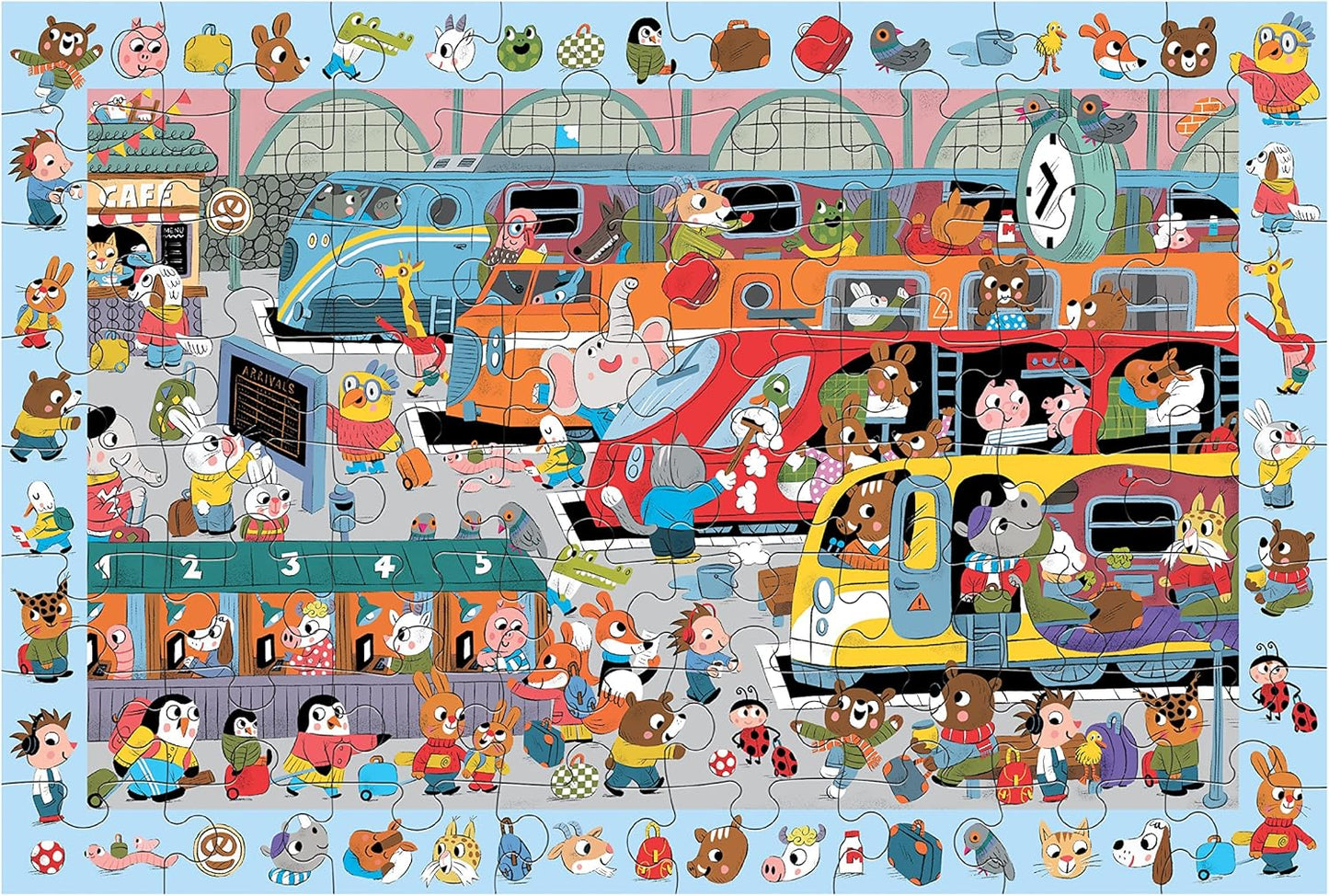 פאזל חפש ומצא - כל נוסעי הרכבת MUDPUPPY - דוארט | DoArt