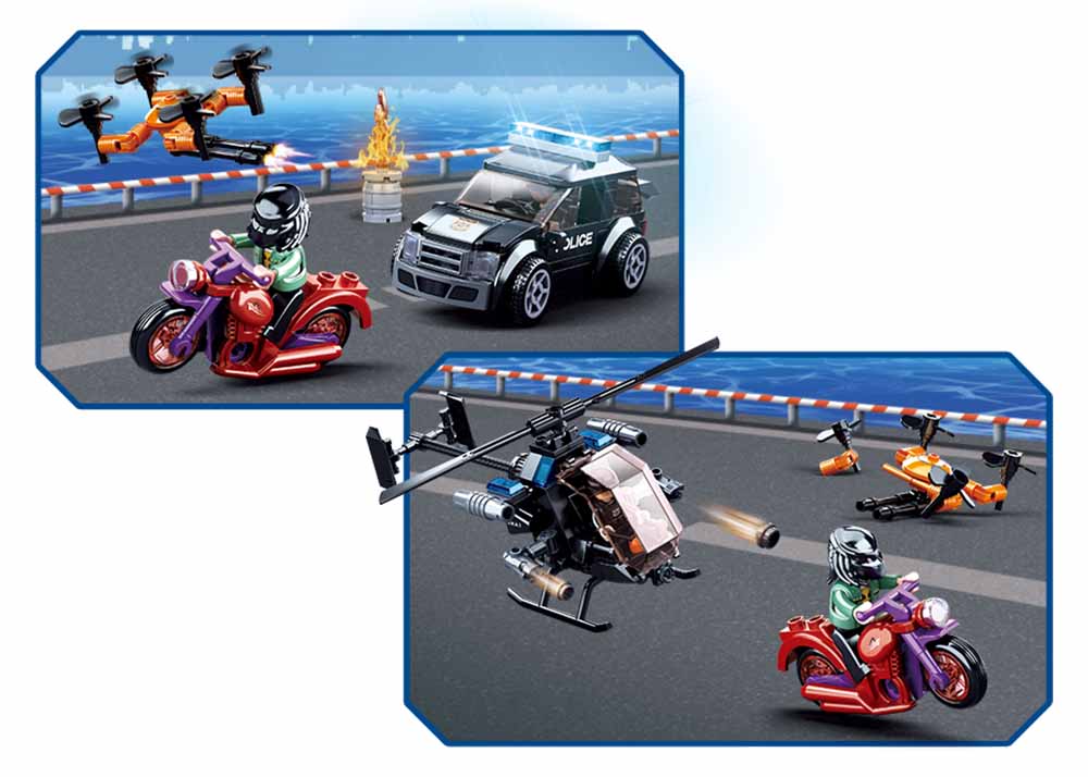 אבני בנייה סידרת מודלים - כח משטרה Sluban - דוארט | DoArt