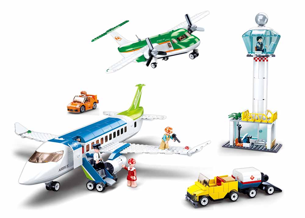 אבני בנייה סידרת תעופה - שדה תעופה Sluban - דוארט | DoArt