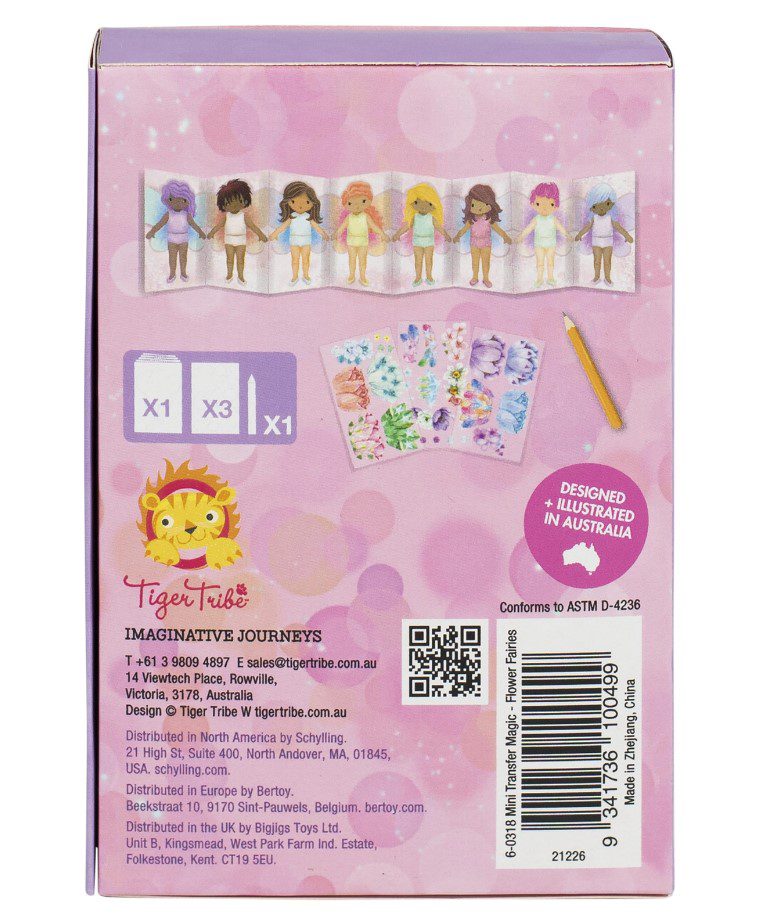 ערכת מיני מדבקות גירוד - פיות Tiger Tribe - דוארט | DoArt