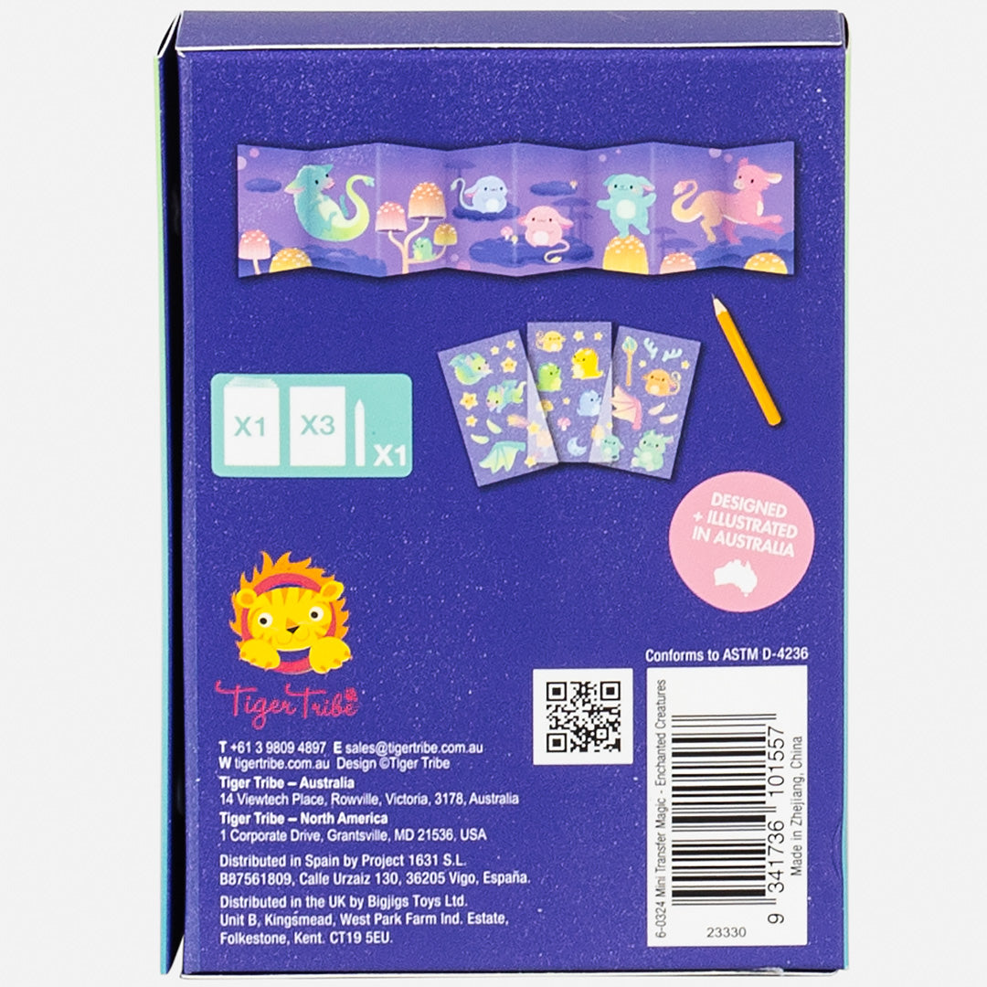 ערכת מיני מדבקות גירוד - יצורים קסומים Tiger Tribe - דוארט | DoArt