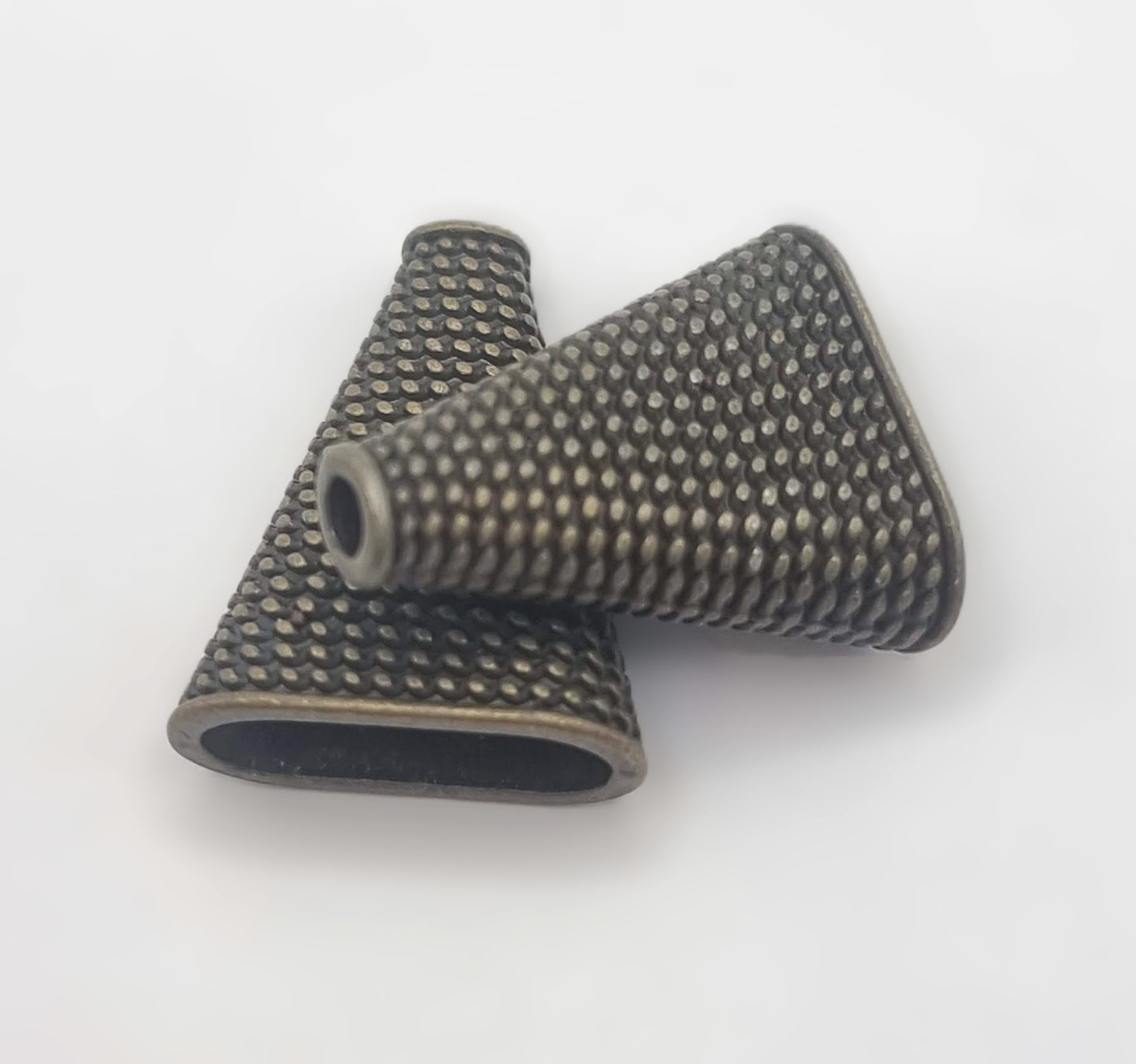 סופית קונוס שטוח יצוקה להדבקה 14 מ"מ פליז עתיק - דוארט | DoArt