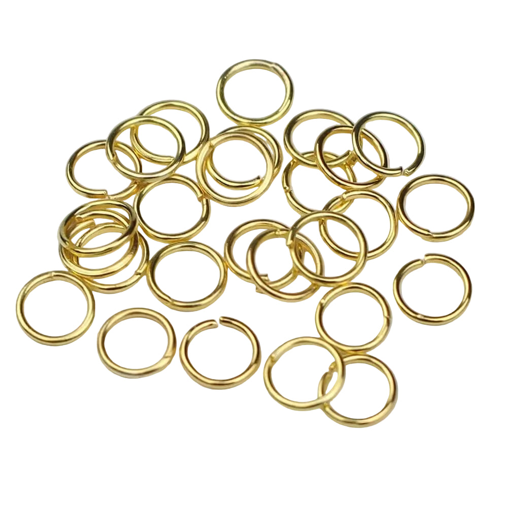 לולאות חיבור קוטר 14 מ"מ ציפוי מוזהב - דוארט | DoArt