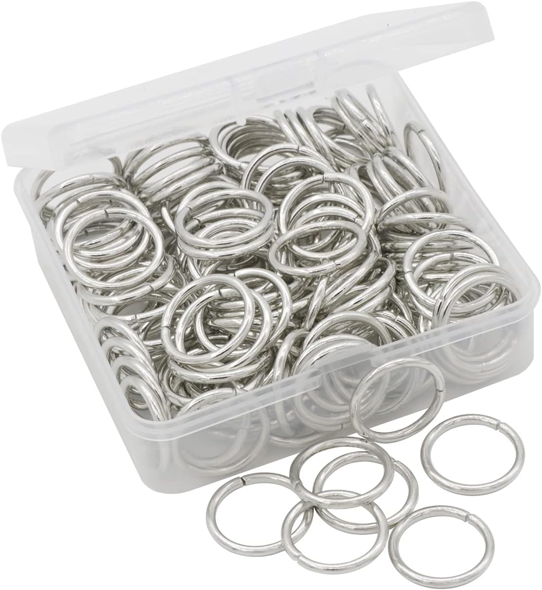 לולאות חיבור קוטר 20 מ"מ ציפוי ניקל / רודיום - דוארט | DoArt