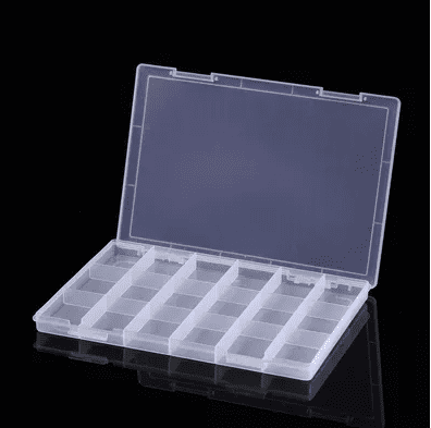קופסת איחסון פלסטיק מחולקת 24 תאים - דוארט | DoArt