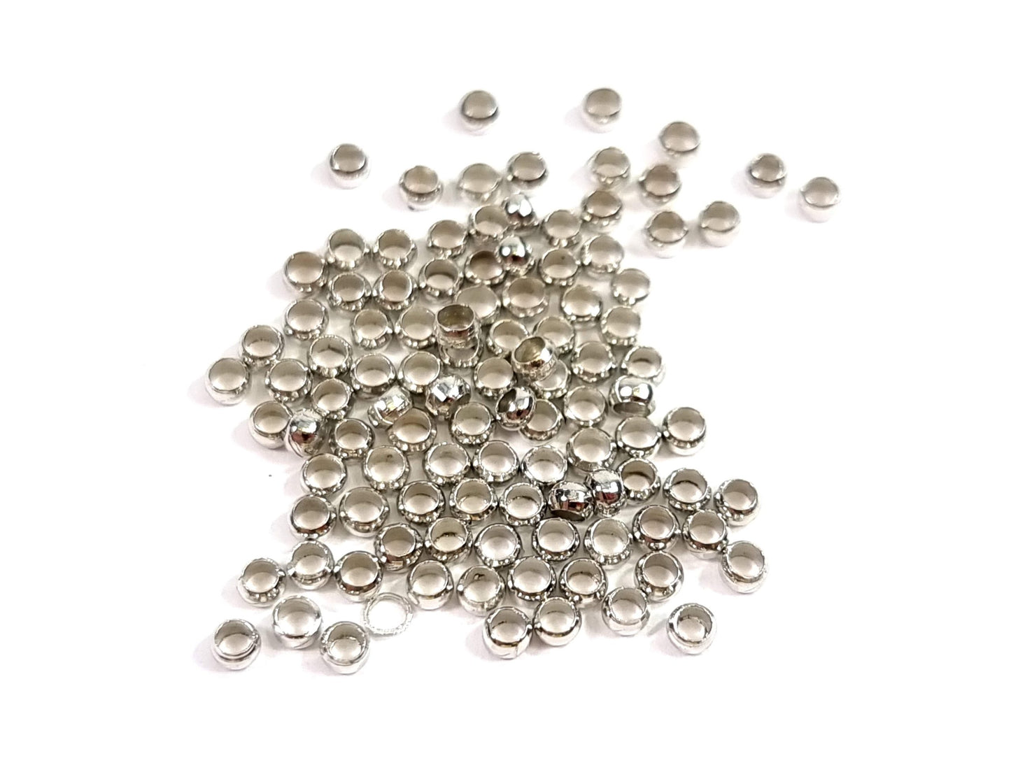 סטופרים לחריזה 3 מ"מ 100 יחידות ציפוי ניקל / רודיום - דוארט | DoArt