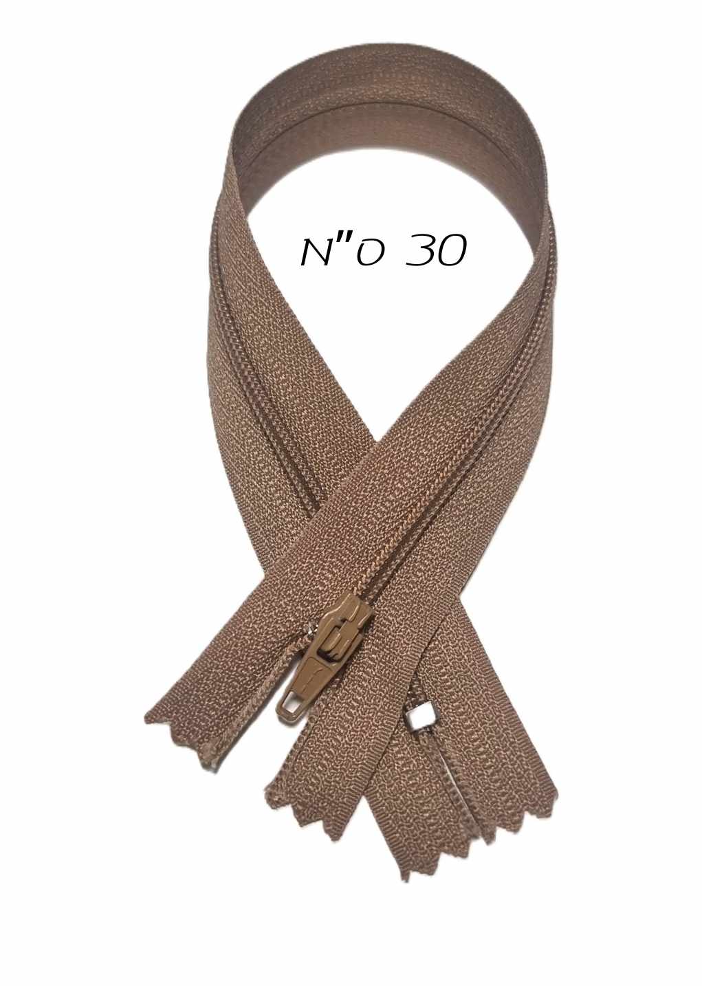 רוכסן רגיל בייג' כהה - 30 ס"מ - דוארט | DoArt