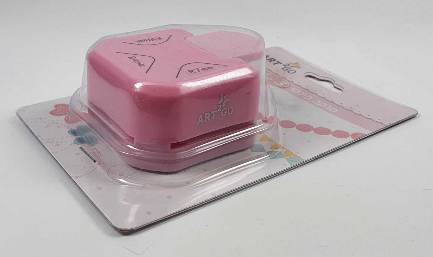 מנקב צורות (פאנצ') פינות (4, 7, 10 מ"מ) - ART2GO - דוארט | DoArt