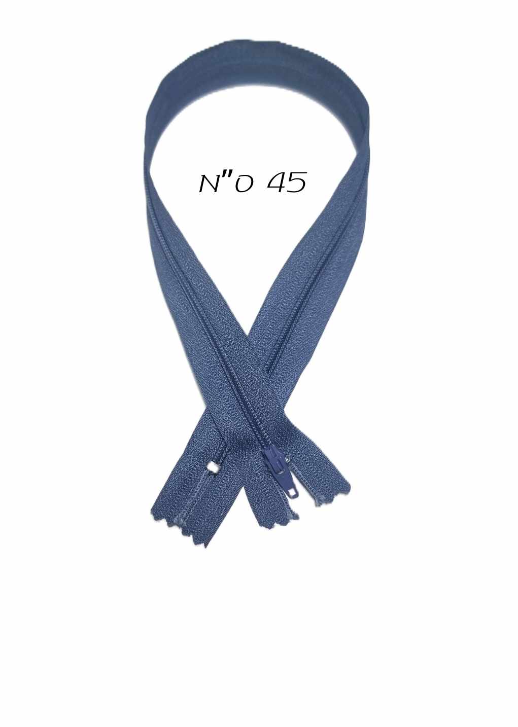 רוכסן רגיל כחול ג'ינס - 45 ס"מ - דוארט | DoArt