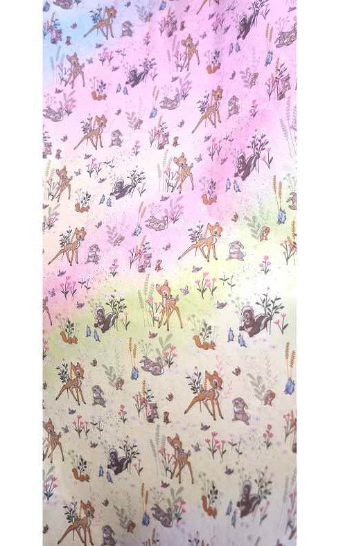 נייר אריזה - במבי רקע צבעוני - דוארט | DoArt