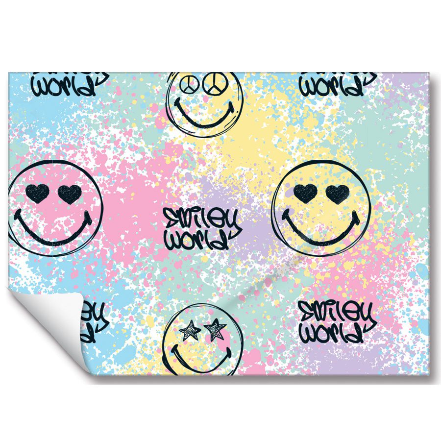 נייר אריזה - סמיילי גרפיטי - דוארט | DoArt