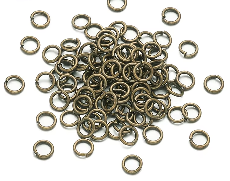 לולאות חיבור קוטר 5 מ"מ ציפוי פליז עתיק - דוארט | DoArt