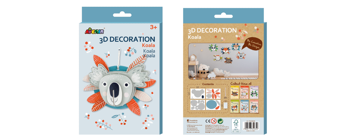 יצירת ראש חיה בתלת מימד - קואלה AVENIR - דוארט | DoArt