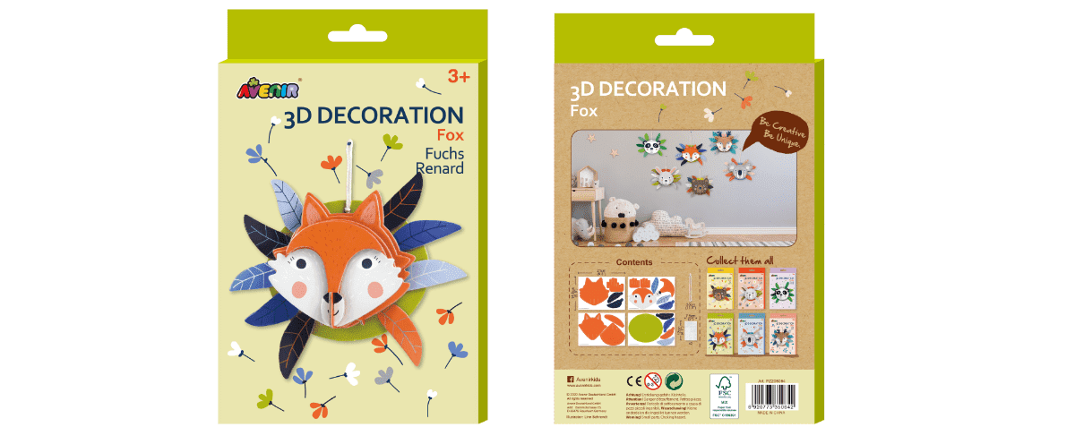 יצירת ראש חיה בתלת מימד - שועל AVENIR - דוארט | DoArt