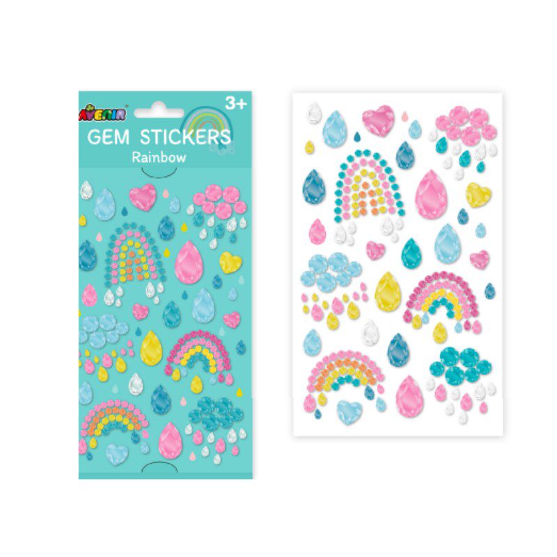 מדבקות אבני חן אקריליות - קשת AVENIR - דוארט | DoArt