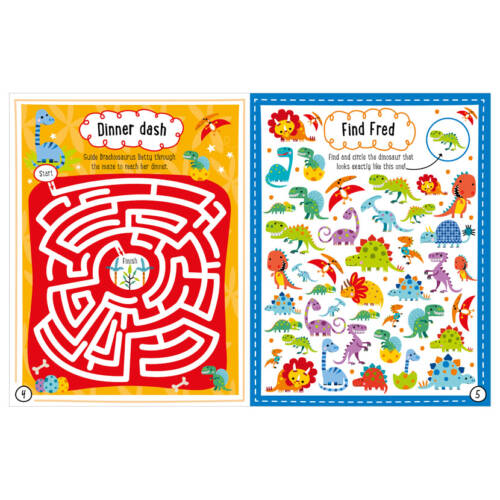 חוברת פעילות עם מדבקות דינו - Make Believe Ideas - דוארט | DoArt