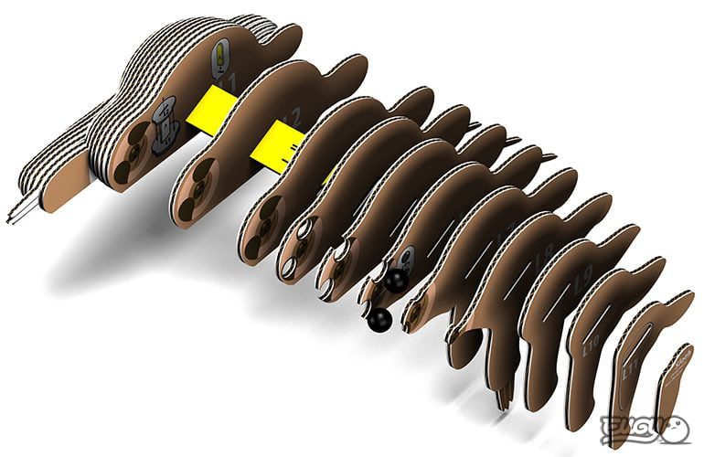 ערכת יוגי הרכבה 3D - עצלן 032 - דוארט | DoArt