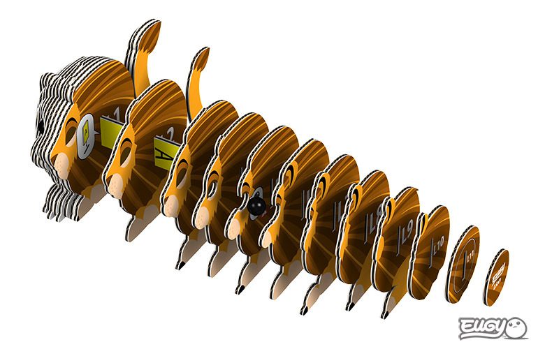 יוגי הרכבה 3D - אריה 070 - דוארט | DoArt