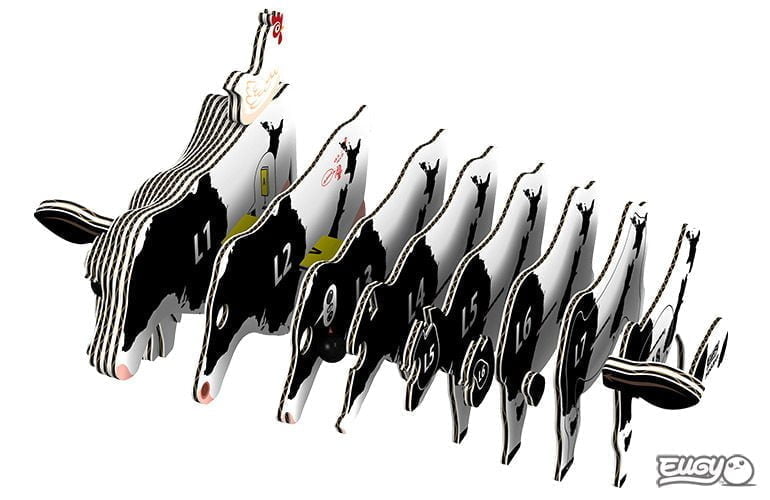 ערכת יוגי הרכבה 3D - פרה 079 - דוארט | DoArt