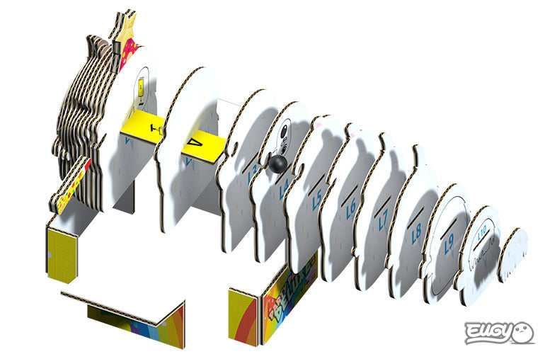 ערכת יוגי הרכבה 3D - חתול כדור כותנה 090 - דוארט | DoArt