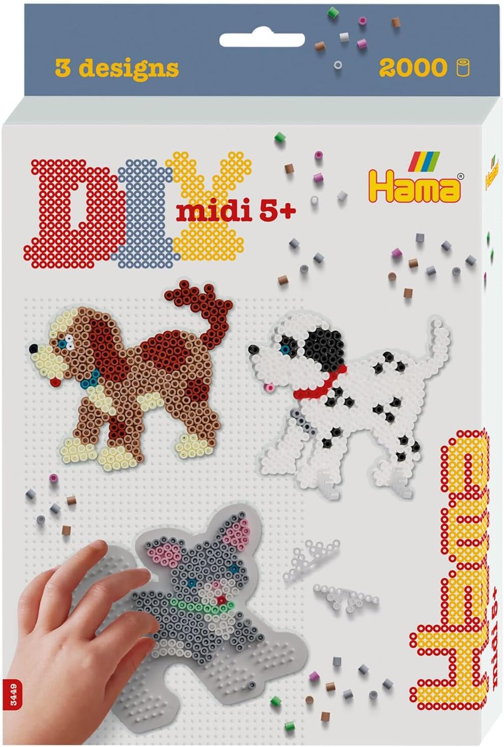 חרוזי גיהוץ ערכת Midi - כלב וחתול HAMA - דוארט | DoArt