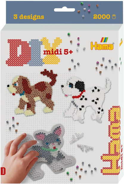 חרוזי גיהוץ ערכת Midi - כלב וחתול HAMA - דוארט | DoArt