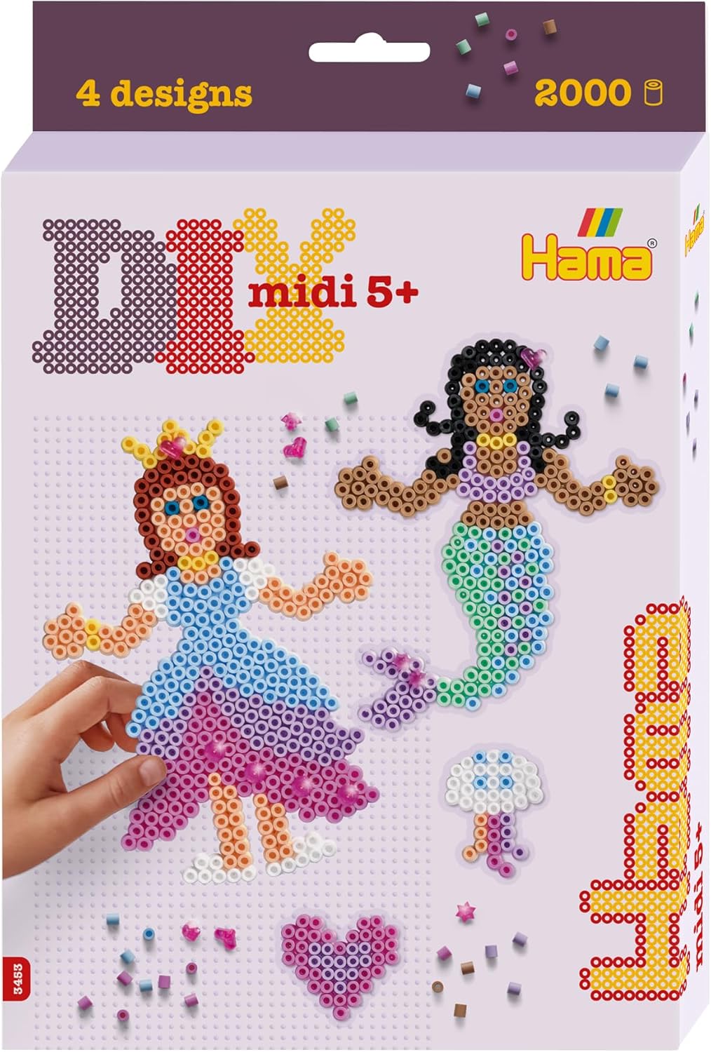 חרוזי גיהוץ ערכת Midi - נסיכה ובת-ים HAMA - דוארט | DoArt