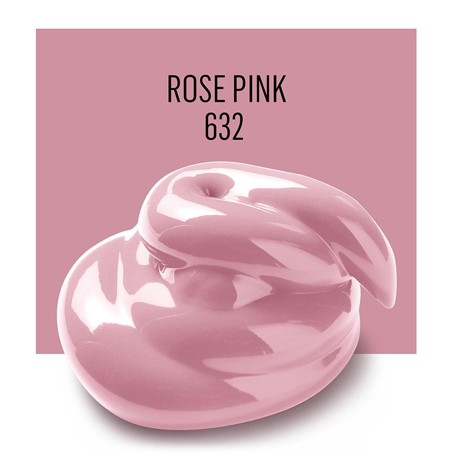 צבע אקריליק פולקארט ROSE PINK 632