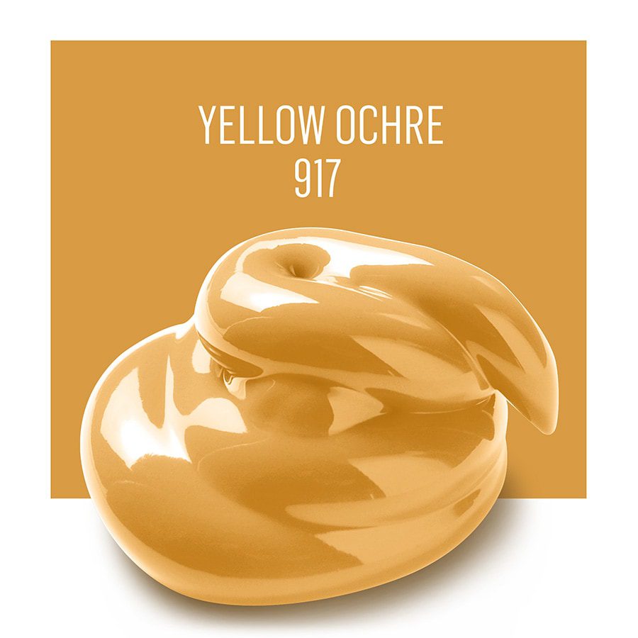 צבע אקרילי פולקארט YELLOW OCHRE 917