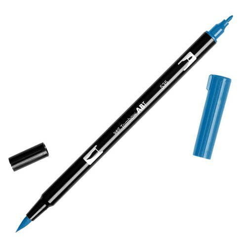 טומבו ABT טוש מכחול דו צדדי - TOMBOW COBLAT BLUE 535