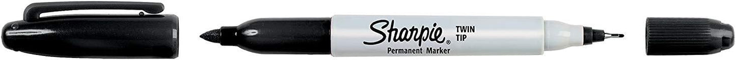 טוש שרפי דו צדדי ultra fine - fine שחור SHARPIE