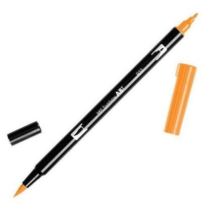 טומבו ABT טוש מכחול דו צדדי - TOMBOW ORANGE 933