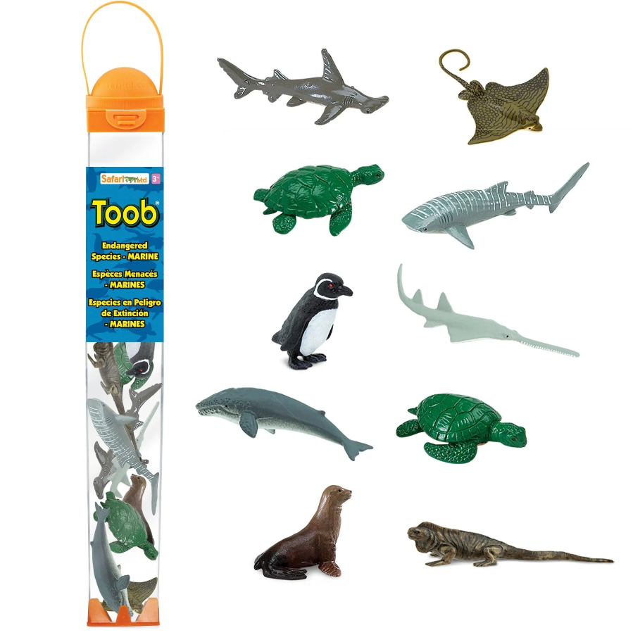 מניאטורות במארז TOOB - חיות ים בסכנת הכחדה SF100110 - דוארט | DoArt