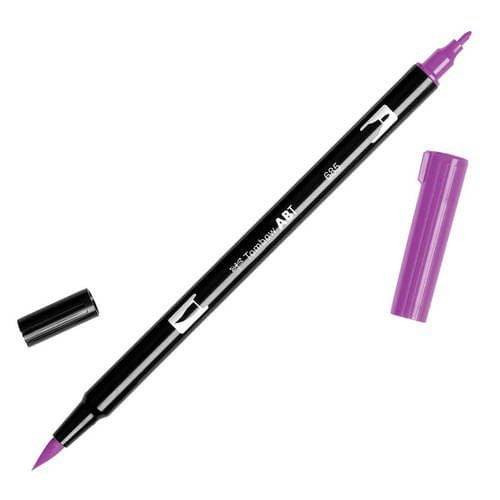 טומבו ABT טוש מכחול דו צדדי - TOMBOW DEEP MAGETA 685