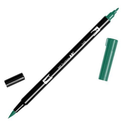 טומבו ABT טוש מכחול דו צדדי - TOMBOW HUNTER GREEN 249