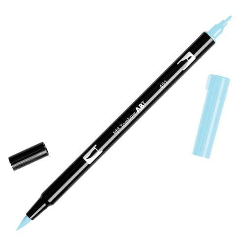 טומבו ABT טוש מכחול דו צדדי - TOMBOW SKY BLUE 451