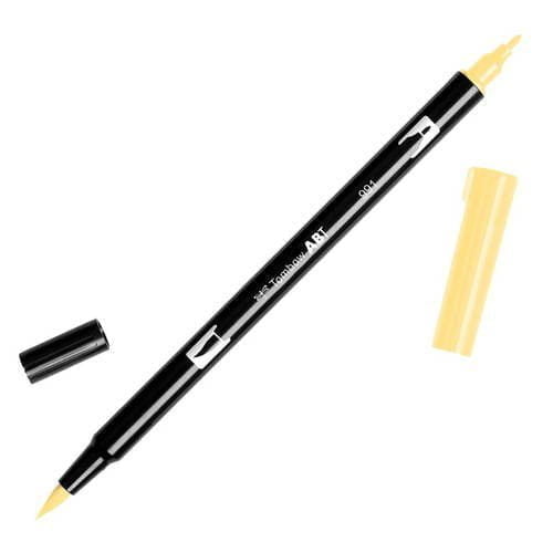 טומבו ABT טוש מכחול דו צדדי - TOMBOW LIGHT OCHRE 991