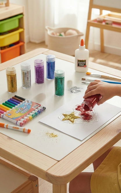 אבקת נצנצים 6 צבעים - מטאלים ART2GO - דוארט | DoArt