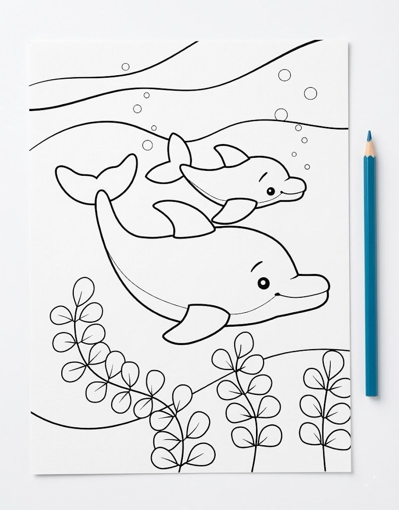 חוברת צביעה לילדים - חיות בר וגורים Avenue Mandarine - דוארט | DoArt