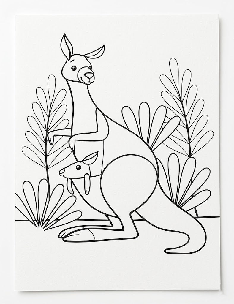 חוברת צביעה לילדים - חיות בר וגורים Avenue Mandarine - דוארט | DoArt