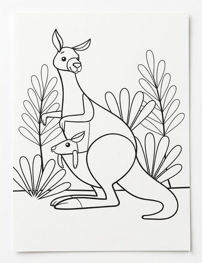 חוברת צביעה לילדים - חיות בר וגורים Avenue Mandarine - דוארט | DoArt