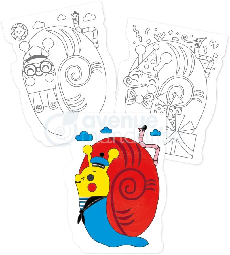 חוברת צביעה גראפי נימו - חילזון Avenue Mandarine - דוארט | DoArt