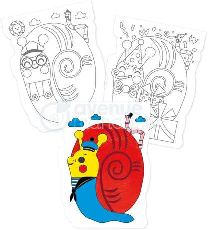 חוברת צביעה גראפי נימו - חילזון Avenue Mandarine - דוארט | DoArt